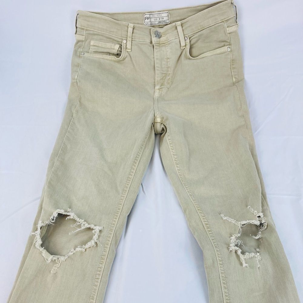 ***2 for $10 bundle offer*** Free People light green Distressed jeans